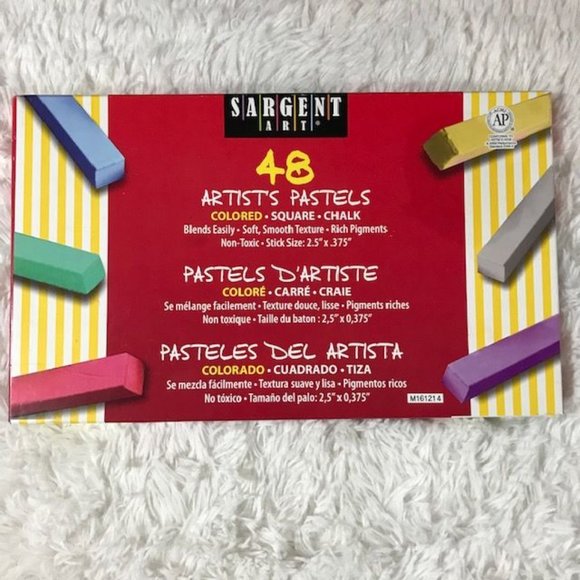 Sargent Art 48 Count Non-Toxic Square Chalk Pastel Set #22-4148 - Picture 2 of 8